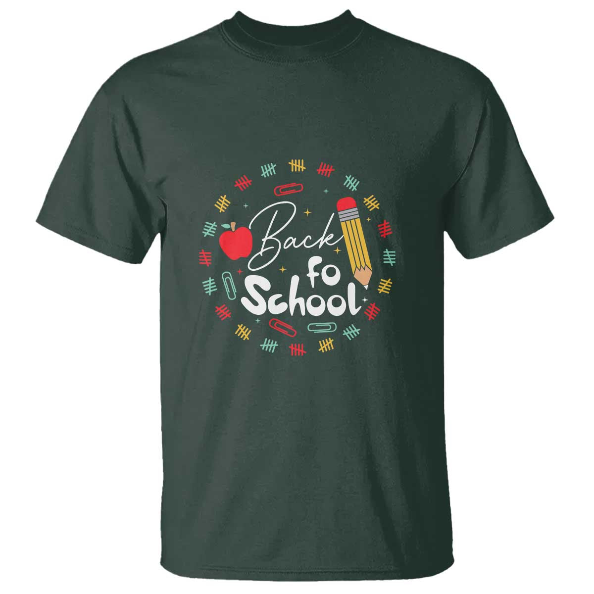 Teacher & Kids Back to School Tee T Shirt First Day of School Pencil Theme - Wonder Print Shop