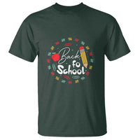 Teacher & Kids Back to School Tee T Shirt First Day of School Pencil Theme - Wonder Print Shop