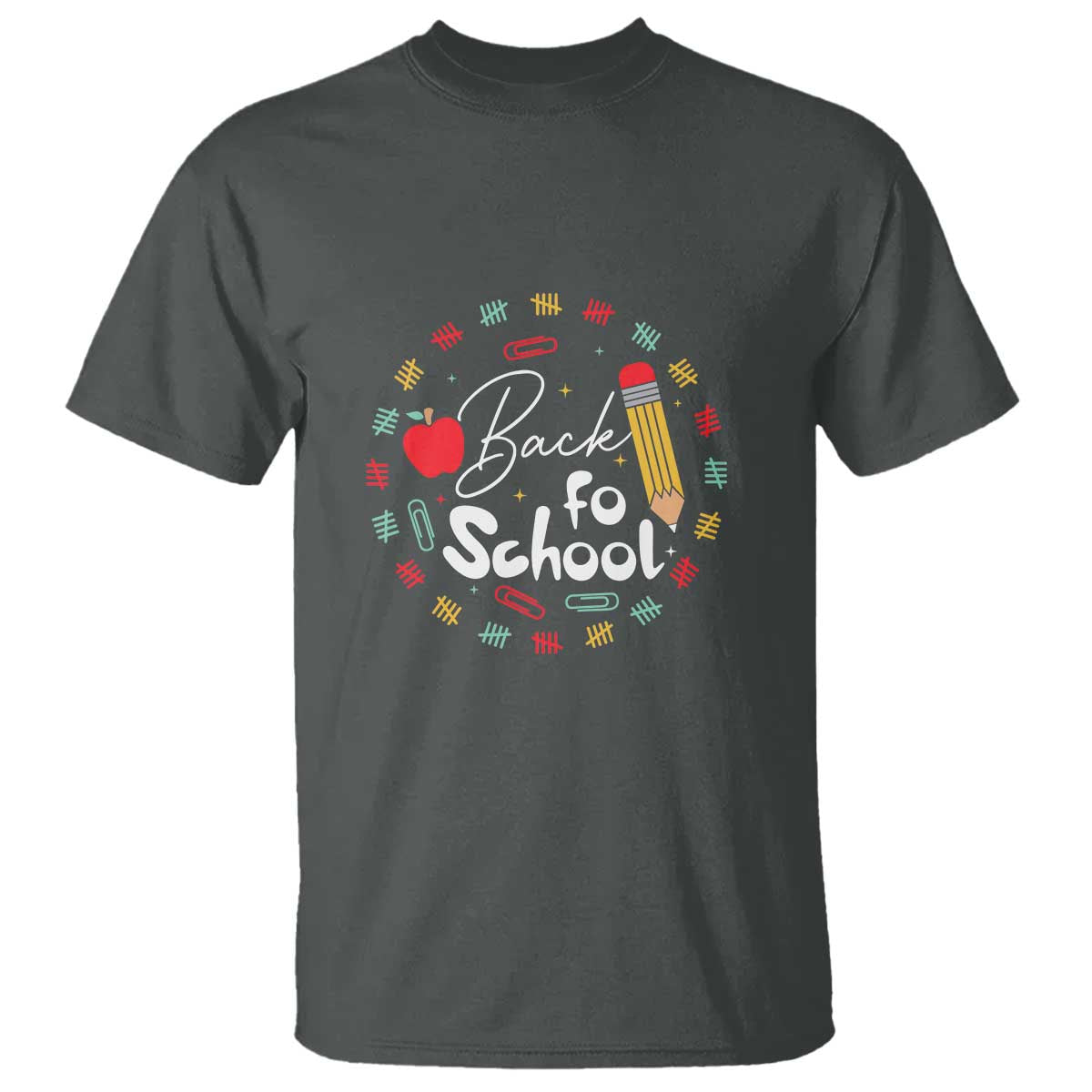 Teacher & Kids Back to School Tee T Shirt First Day of School Pencil Theme - Wonder Print Shop