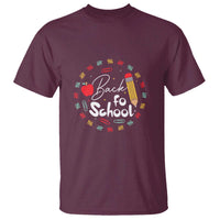 Teacher & Kids Back to School Tee T Shirt First Day of School Pencil Theme - Wonder Print Shop