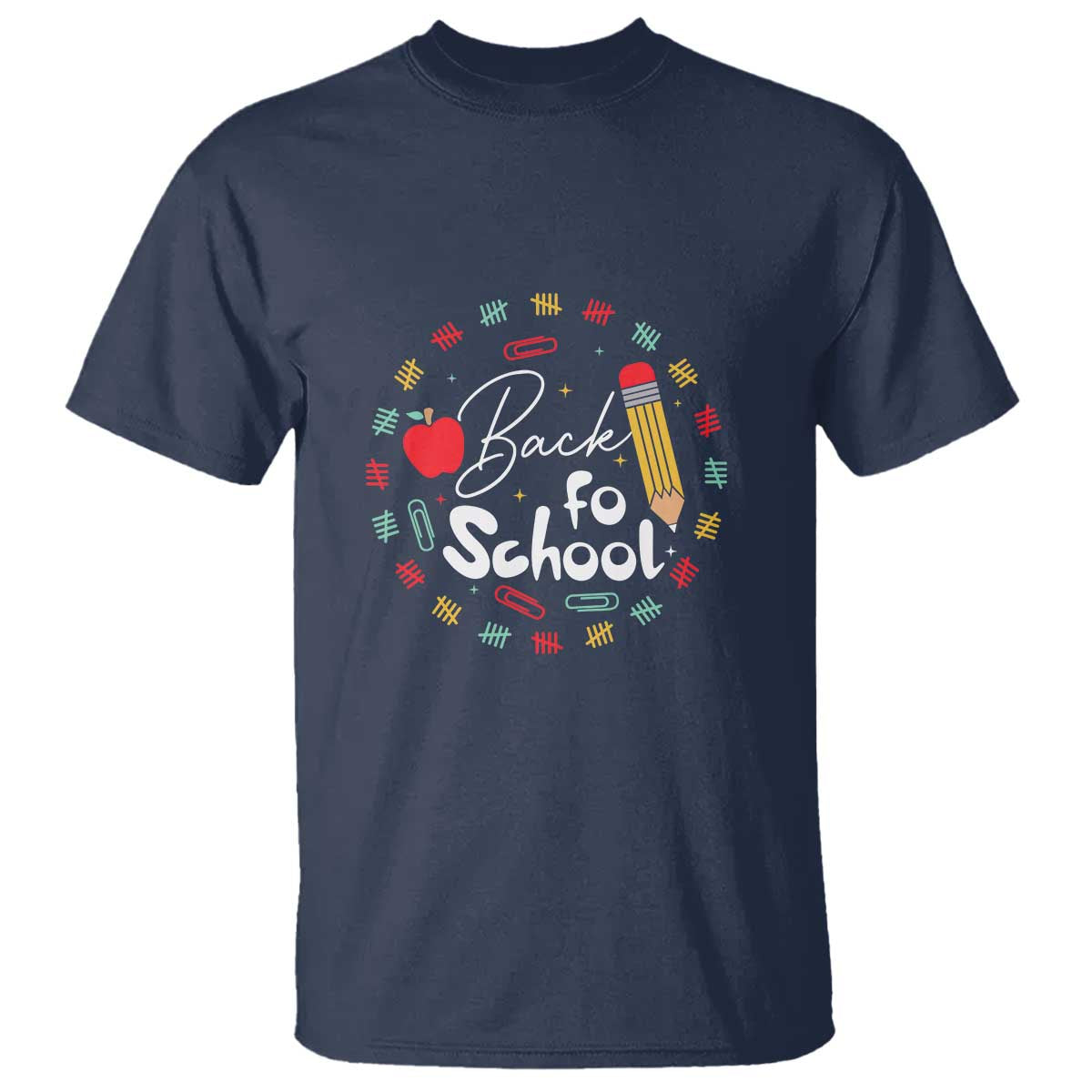 Teacher & Kids Back to School Tee T Shirt First Day of School Pencil Theme - Wonder Print Shop