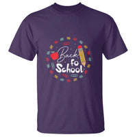 Teacher & Kids Back to School Tee T Shirt First Day of School Pencil Theme - Wonder Print Shop
