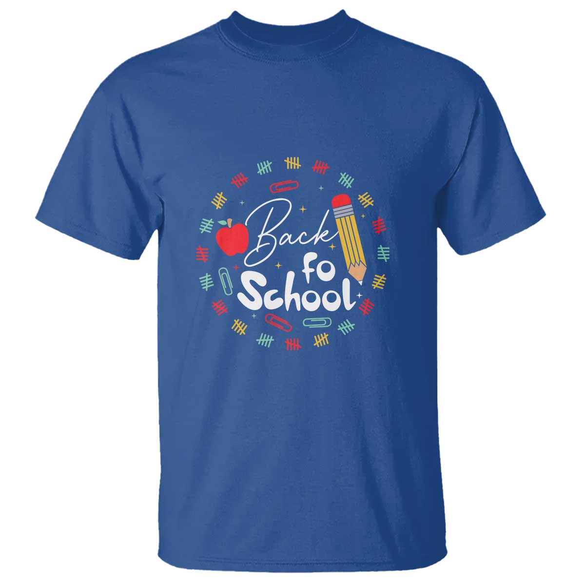 Teacher & Kids Back to School Tee T Shirt First Day of School Pencil Theme - Wonder Print Shop