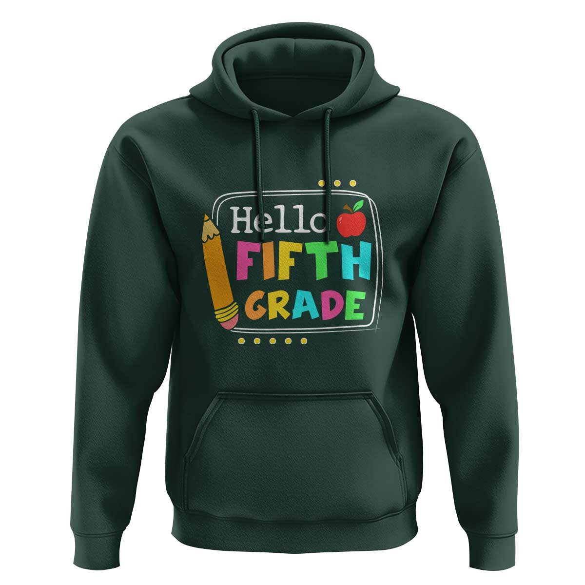 Hello Fifth Grade Hoodie Back to School Outfit for 5th Graders - Wonder Print Shop