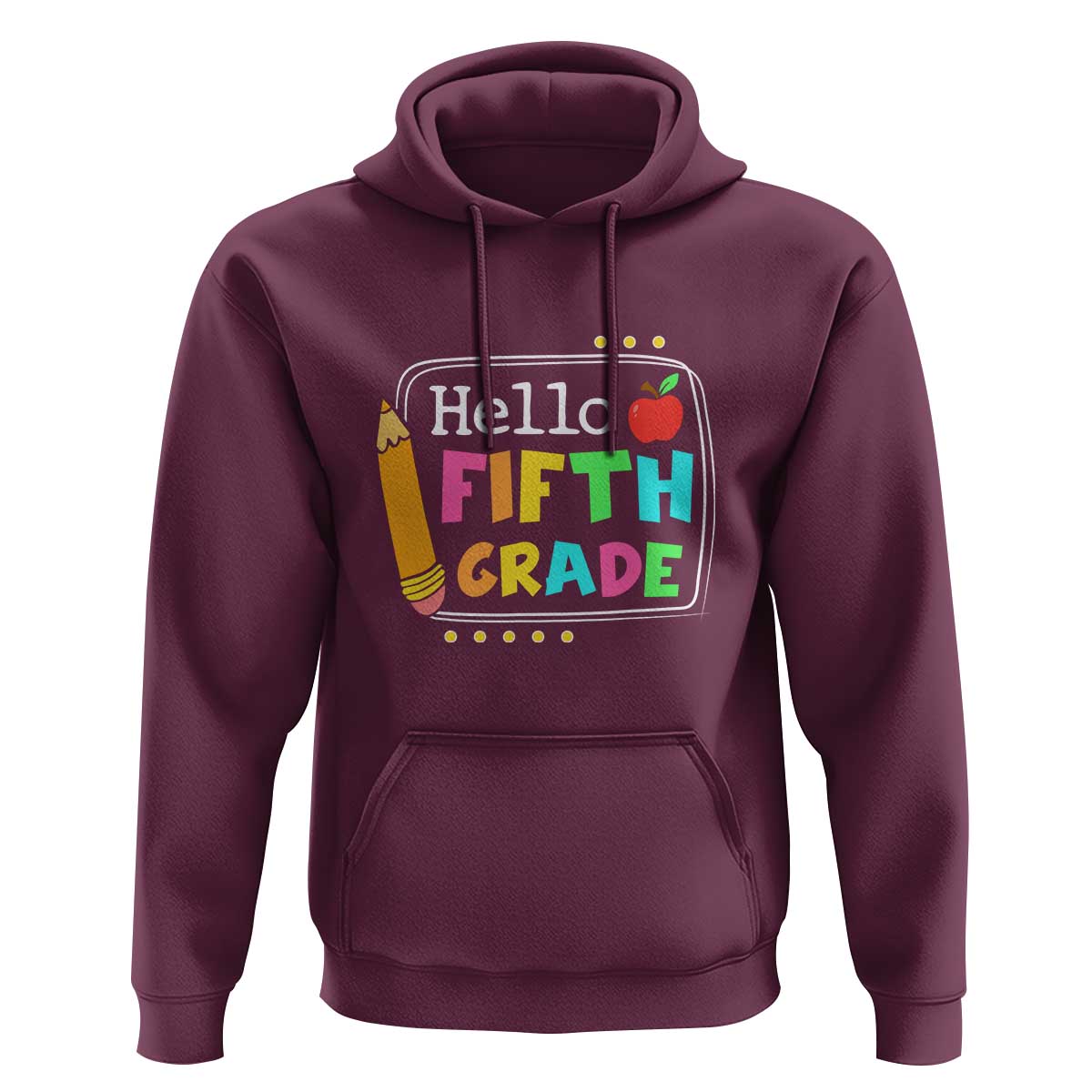 Hello Fifth Grade Hoodie Back to School Outfit for 5th Graders - Wonder Print Shop