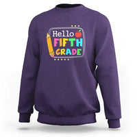 Hello Fifth Grade Sweatshirt Back to School Outfit for 5th Graders - Wonder Print Shop