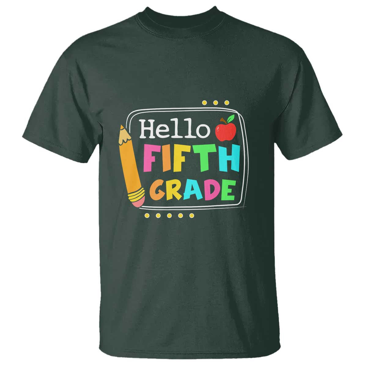 Hello Fifth Grade T Shirt Back to School Outfit for 5th Graders - Wonder Print Shop