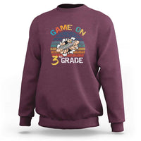 Game On 3rd Grade Sweatshirt Funny Back to School Gamer Level Unlocked - Wonder Print Shop