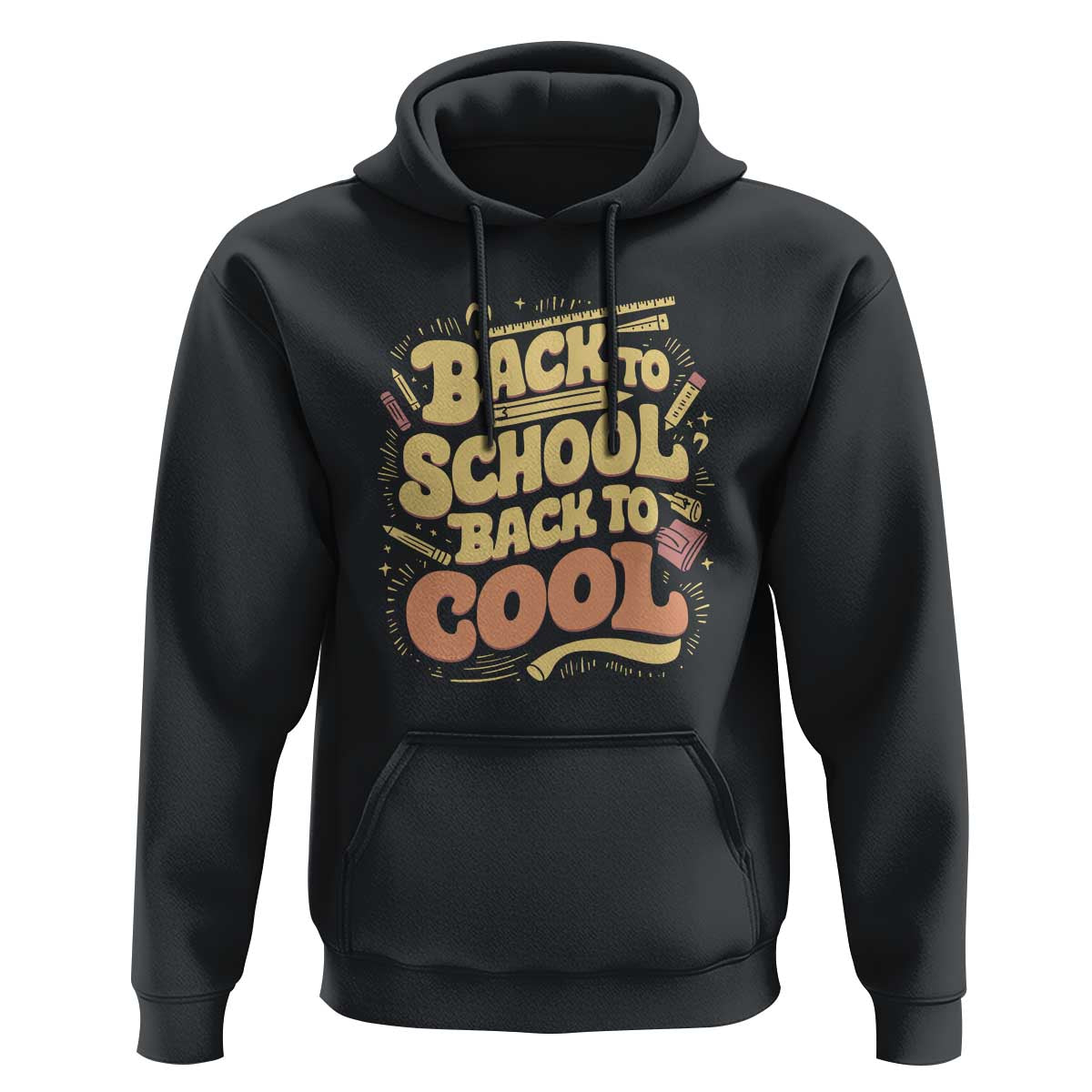 Funny Back to School Hoodie Back to Cool Design - Wonder Print Shop