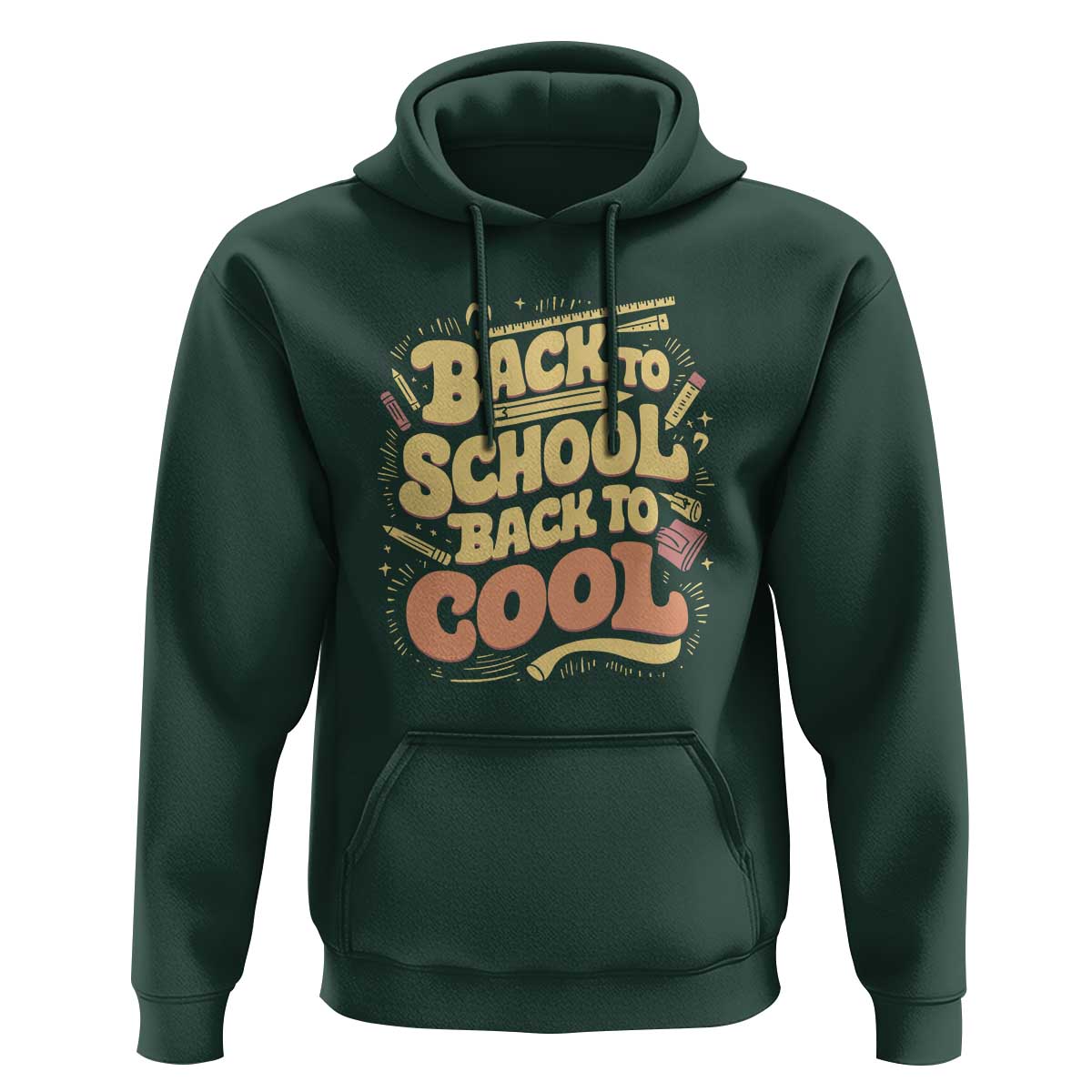 Funny Back to School Hoodie Back to Cool Design - Wonder Print Shop
