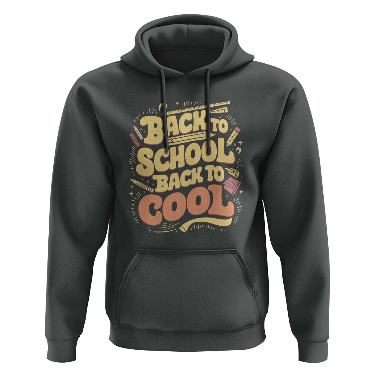 Funny Back to School Hoodie Back to Cool Design - Wonder Print Shop