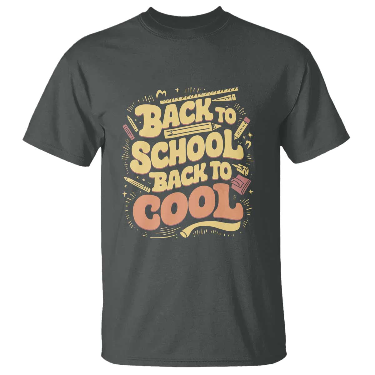 Funny Back to School T Shirt Back to Cool Design - Wonder Print Shop
