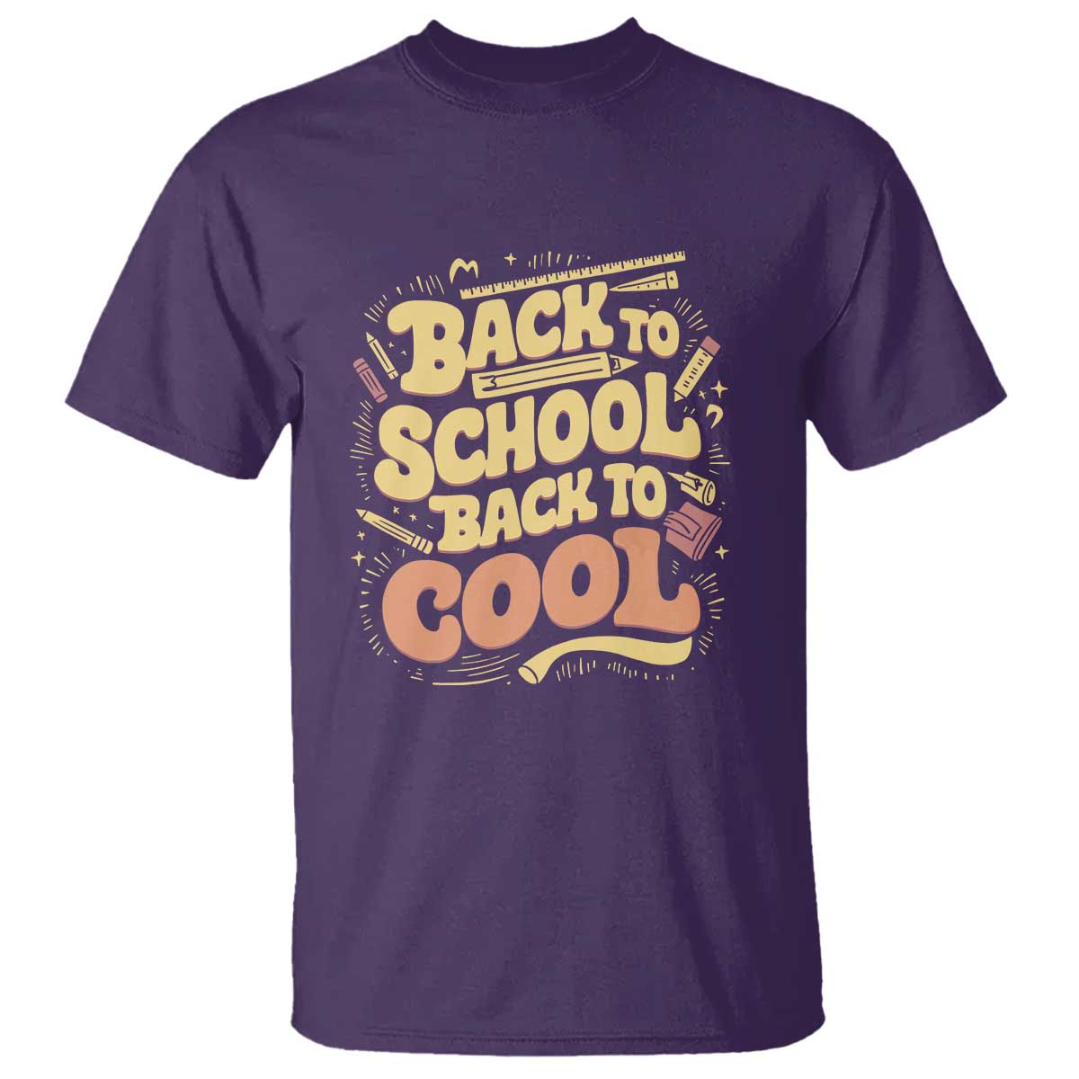 Funny Back to School T Shirt Back to Cool Design - Wonder Print Shop