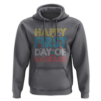 Happy First Day of 1st Grade Hoodie Back to School for Girls & Boys - Wonder Print Shop