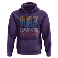 Happy First Day of 1st Grade Hoodie Back to School for Girls & Boys - Wonder Print Shop