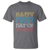 Happy First Day of 1st Grade T Shirt Back to School for Girls & Boys - Wonder Print Shop