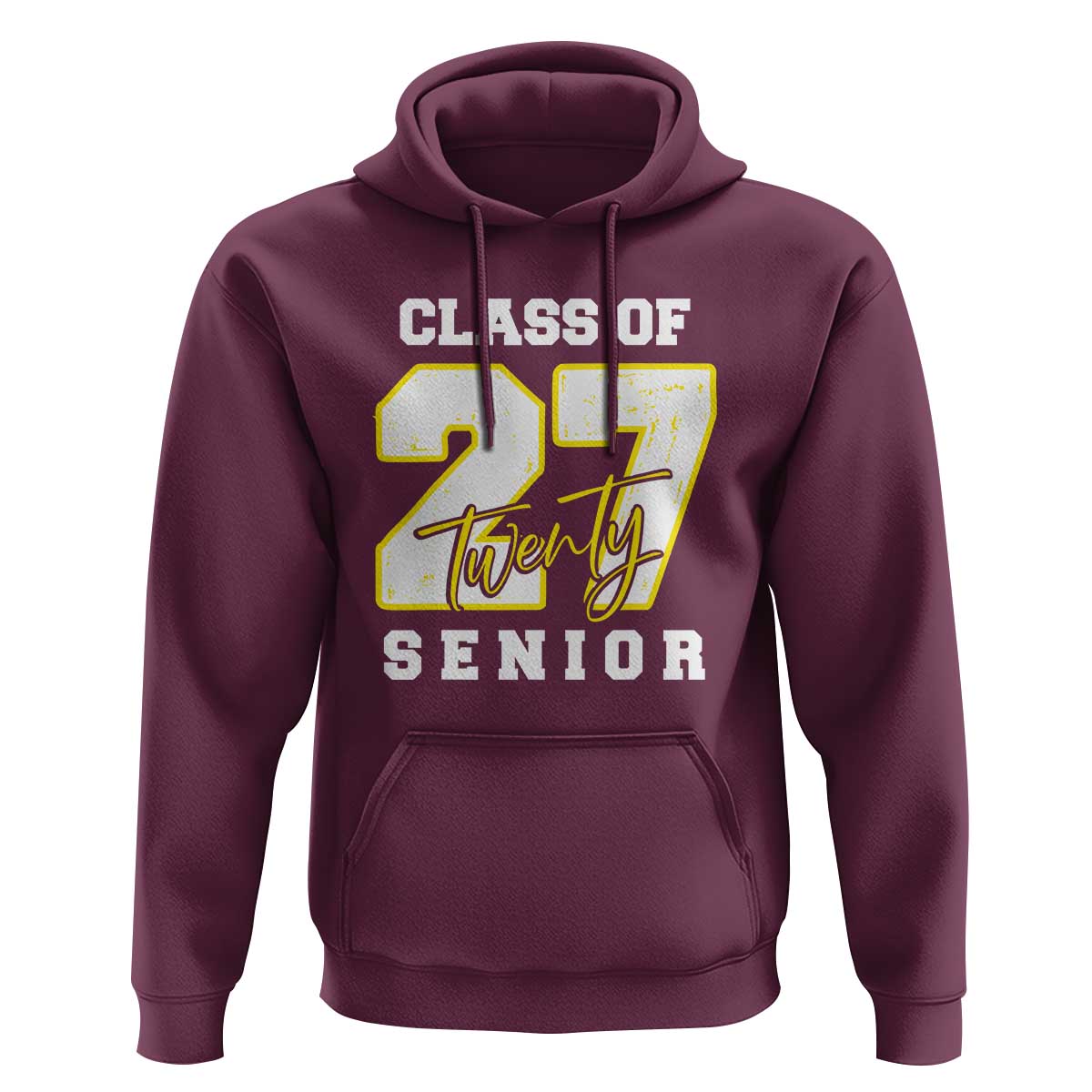 Class of 2027 Senior Hoodie 12th Grade Back to School High School - Wonder Print Shop
