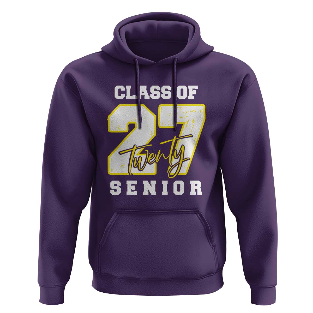 Class of 2027 Senior Hoodie 12th Grade Back to School High School - Wonder Print Shop