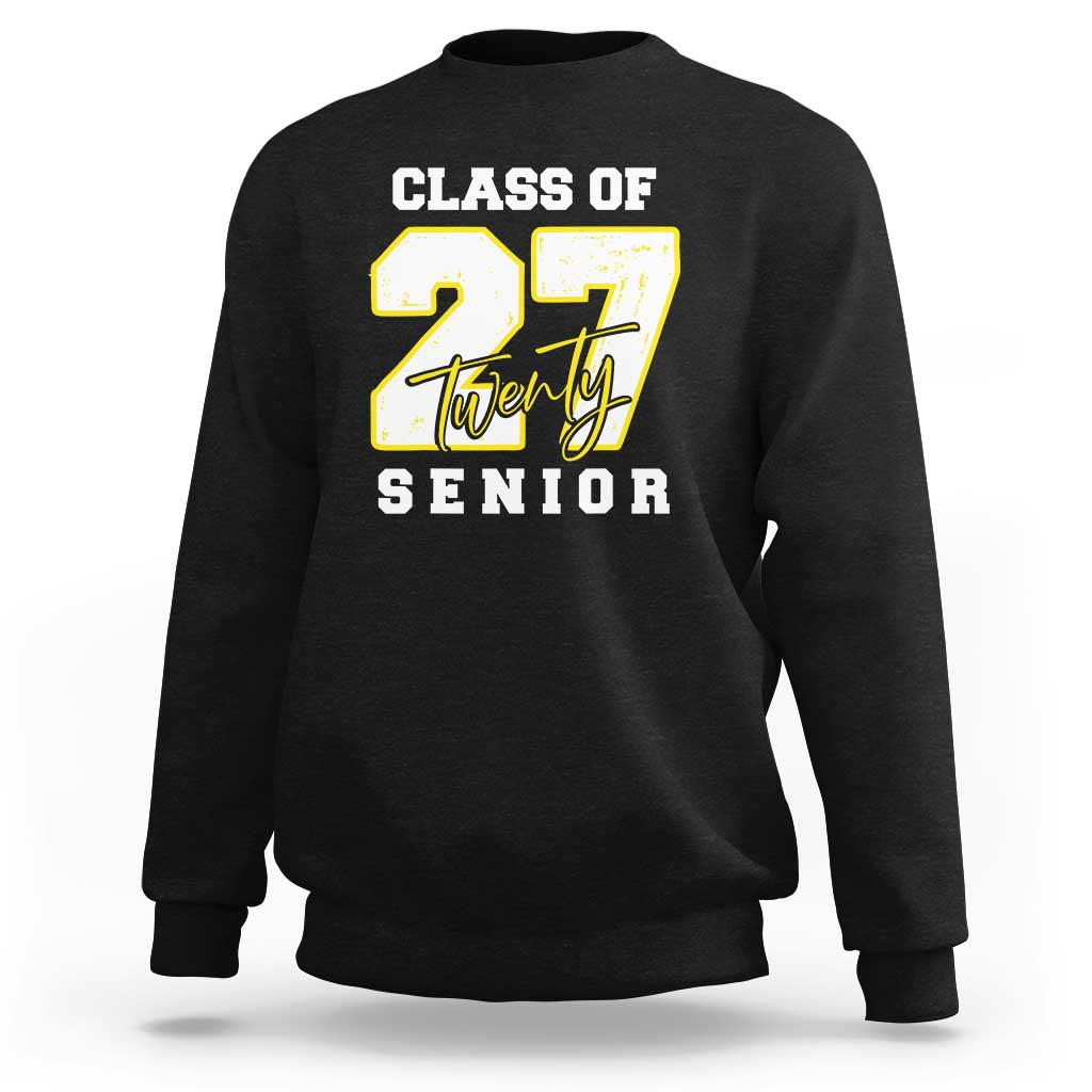 Class of 2027 Senior Sweatshirt 12th Grade Back to School High School - Wonder Print Shop