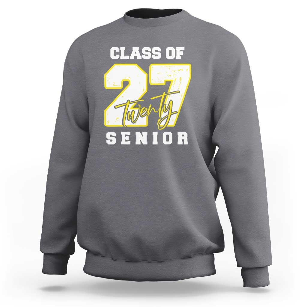 Class of 2027 Senior Sweatshirt 12th Grade Back to School High School - Wonder Print Shop