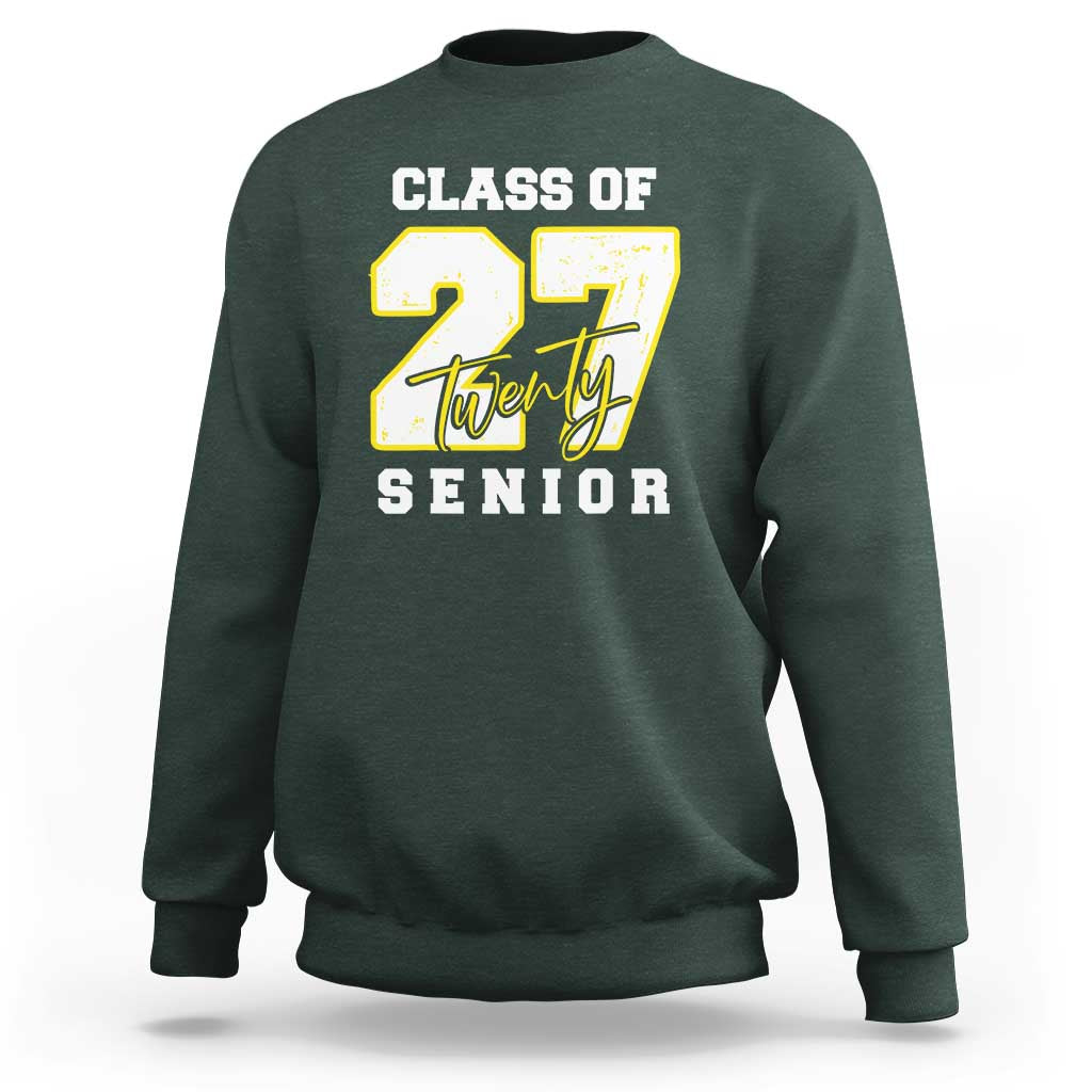 Class of 2027 Senior Sweatshirt 12th Grade Back to School High School - Wonder Print Shop