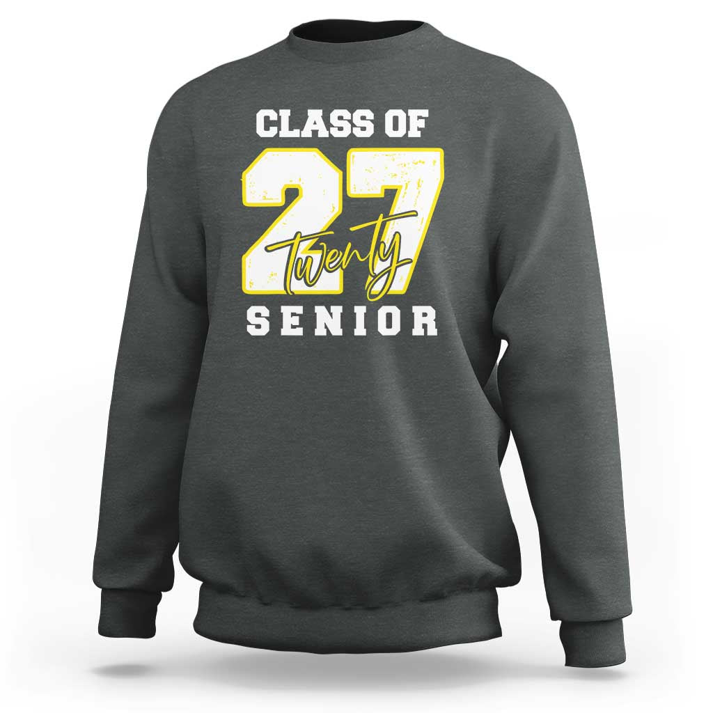Class of 2027 Senior Sweatshirt 12th Grade Back to School High School - Wonder Print Shop