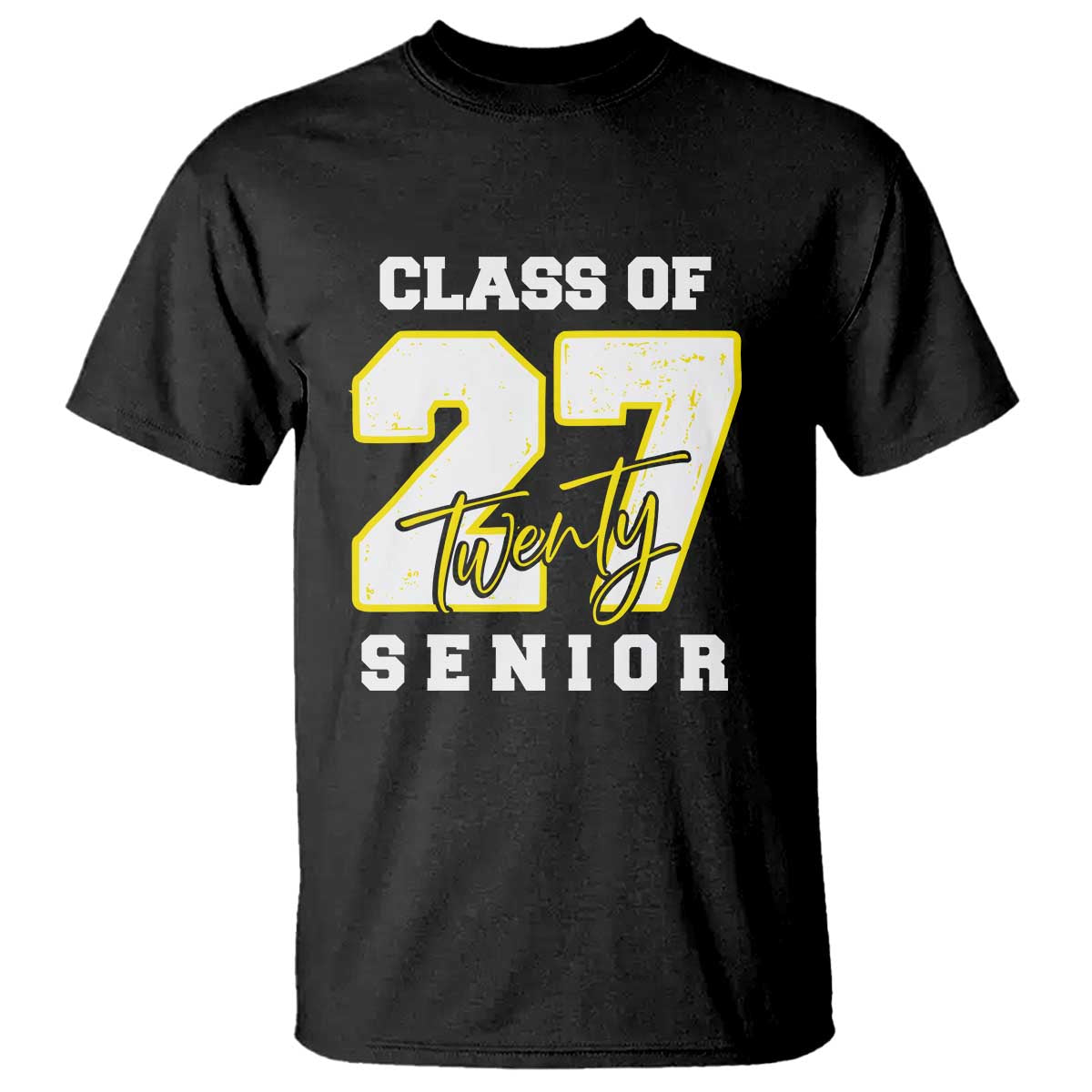Class of 2027 Senior T Shirt 12th Grade Back to School High School - Wonder Print Shop