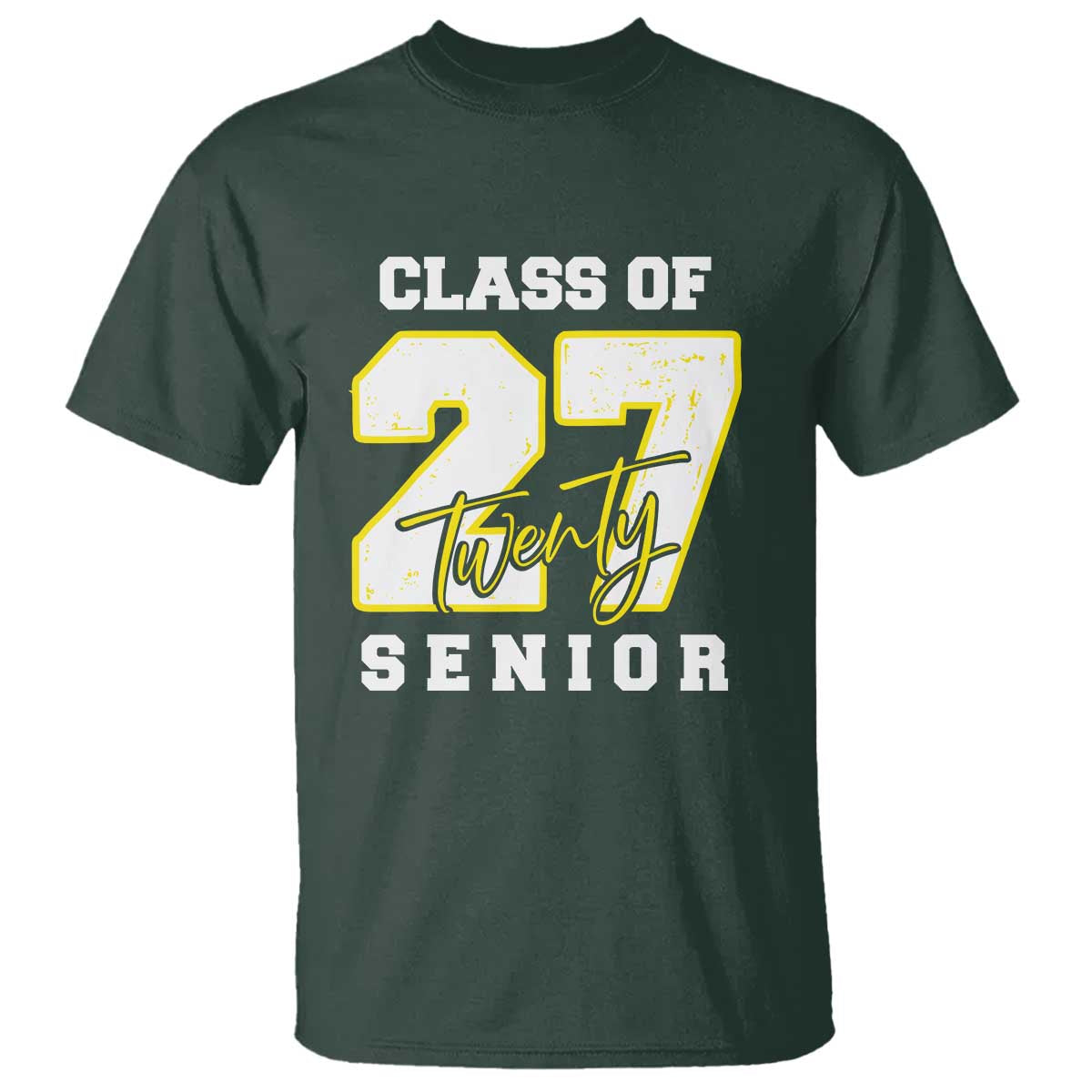 Class of 2027 Senior T Shirt 12th Grade Back to School High School - Wonder Print Shop