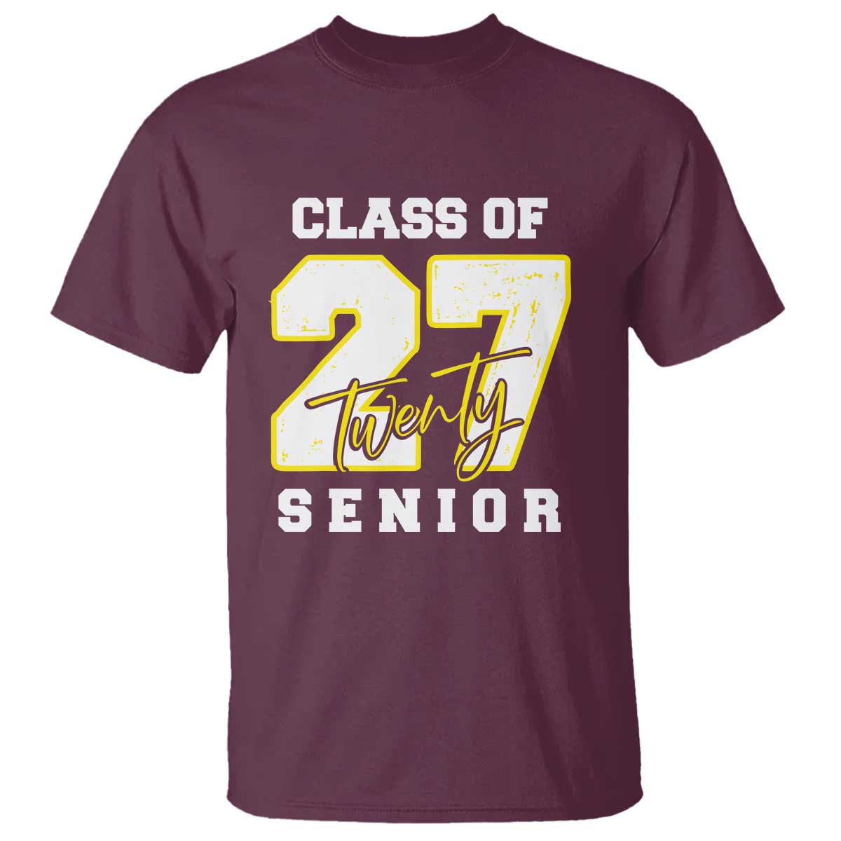 Class of 2027 Senior T Shirt 12th Grade Back to School High School - Wonder Print Shop