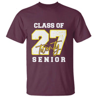 Class of 2027 Senior T Shirt 12th Grade Back to School High School - Wonder Print Shop