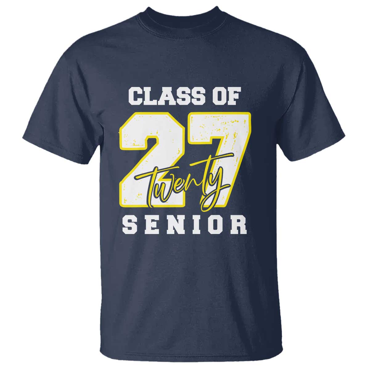 Class of 2027 Senior T Shirt 12th Grade Back to School High School - Wonder Print Shop
