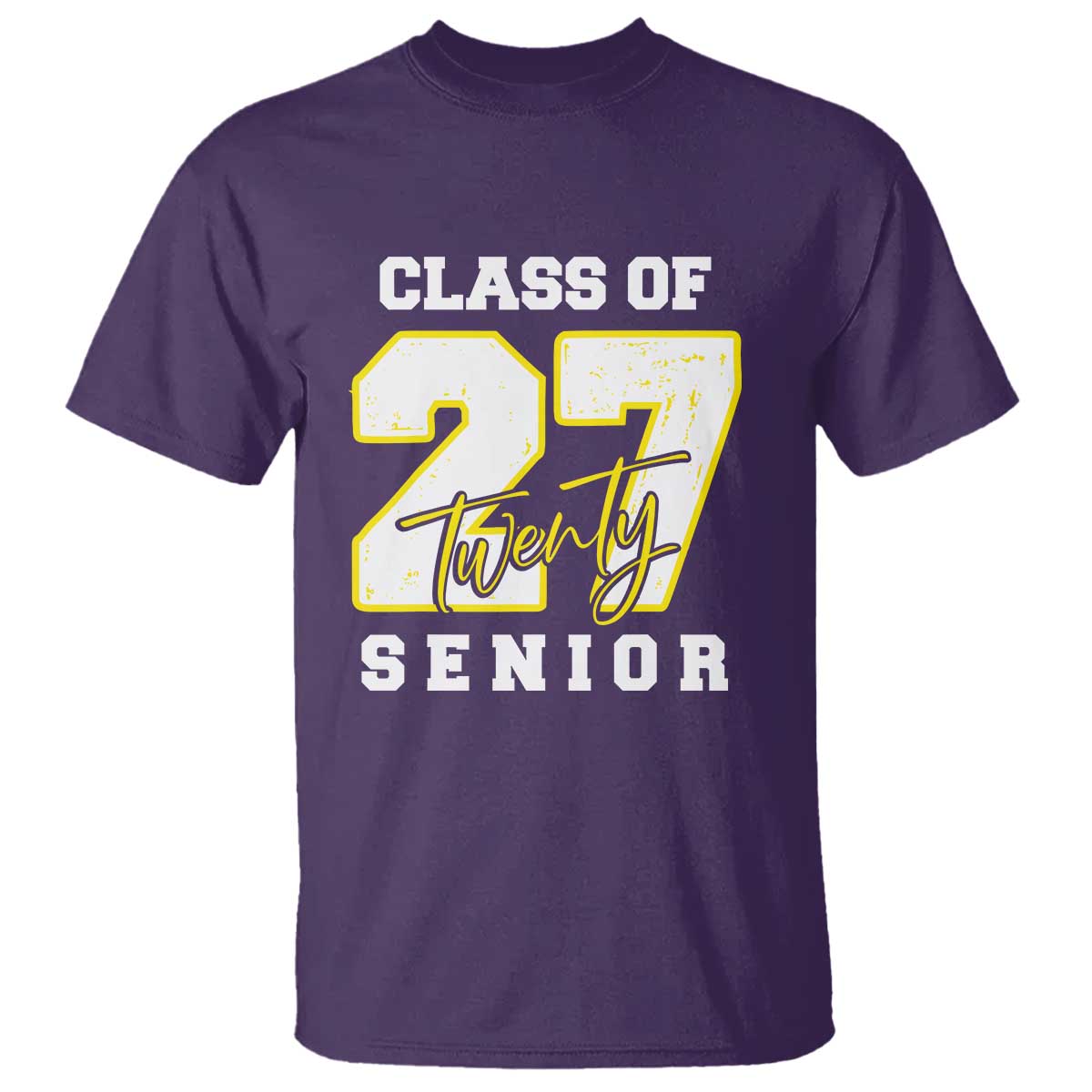 Class of 2027 Senior T Shirt 12th Grade Back to School High School - Wonder Print Shop