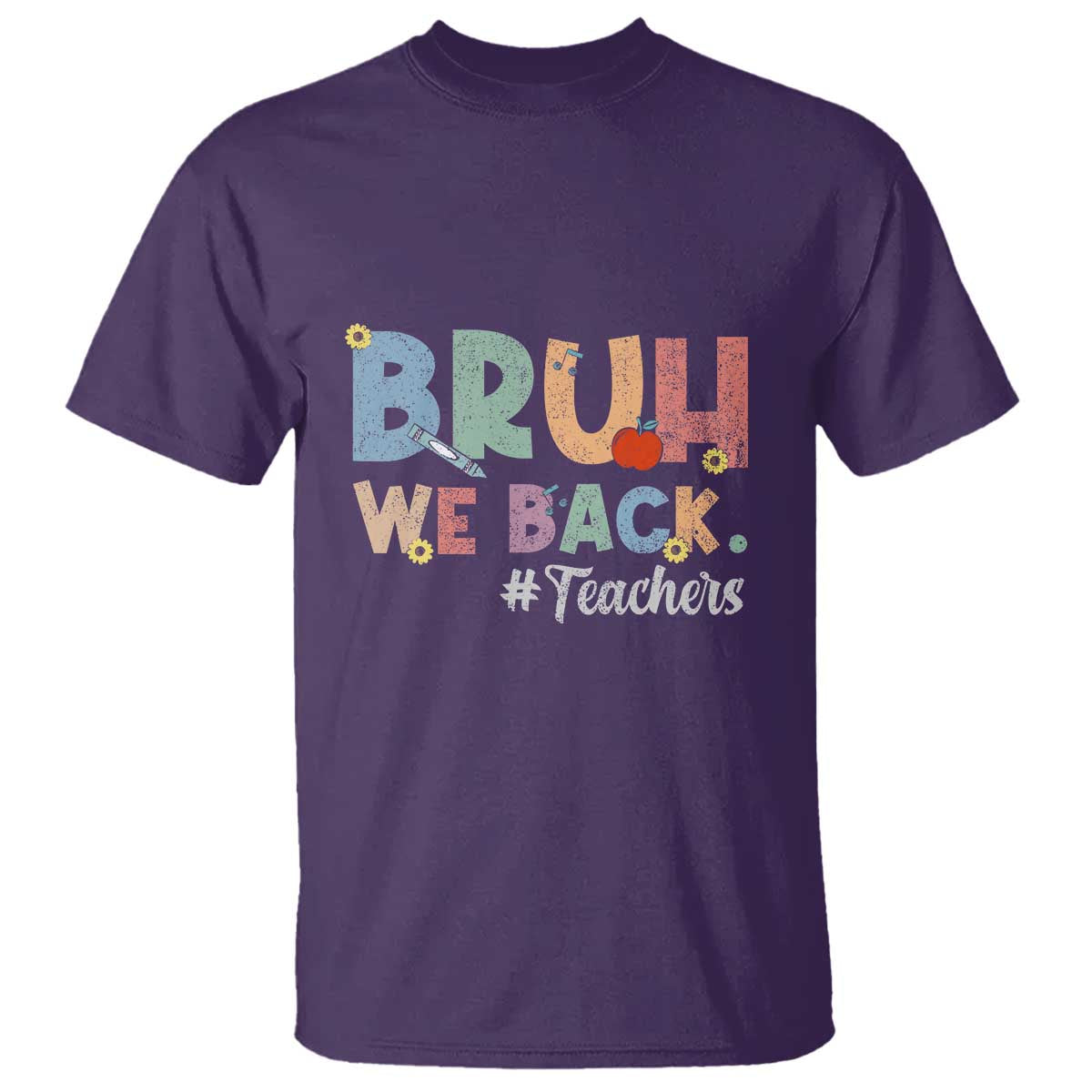 Bruh We Back 1st Graders T Shirt Retro Vintage Back to School Design - Wonder Print Shop