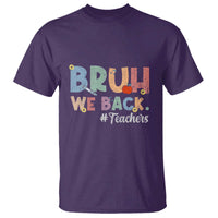Bruh We Back 1st Graders T Shirt Retro Vintage Back to School Design - Wonder Print Shop