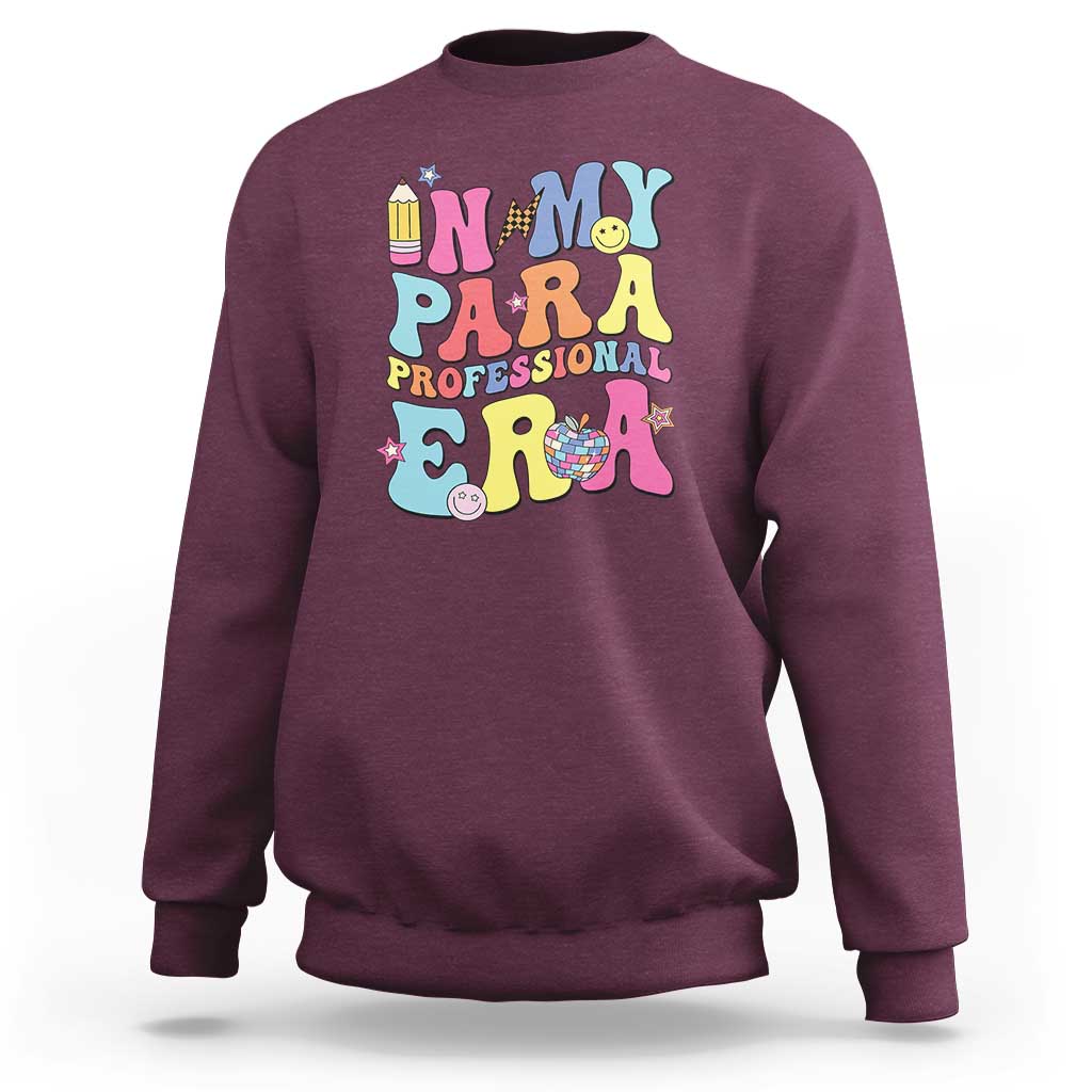 In My Para Professional Era Sweatshirt Perfect for Back to School - Wonder Print Shop