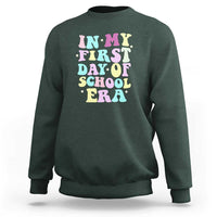 In My First Day of School Era Sweatshirt Back to School Retro Style - Wonder Print Shop