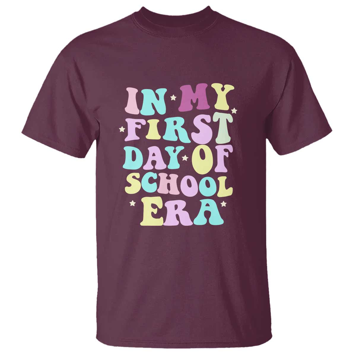 In My First Day of School Era T Shirt Back to School Retro Style - Wonder Print Shop
