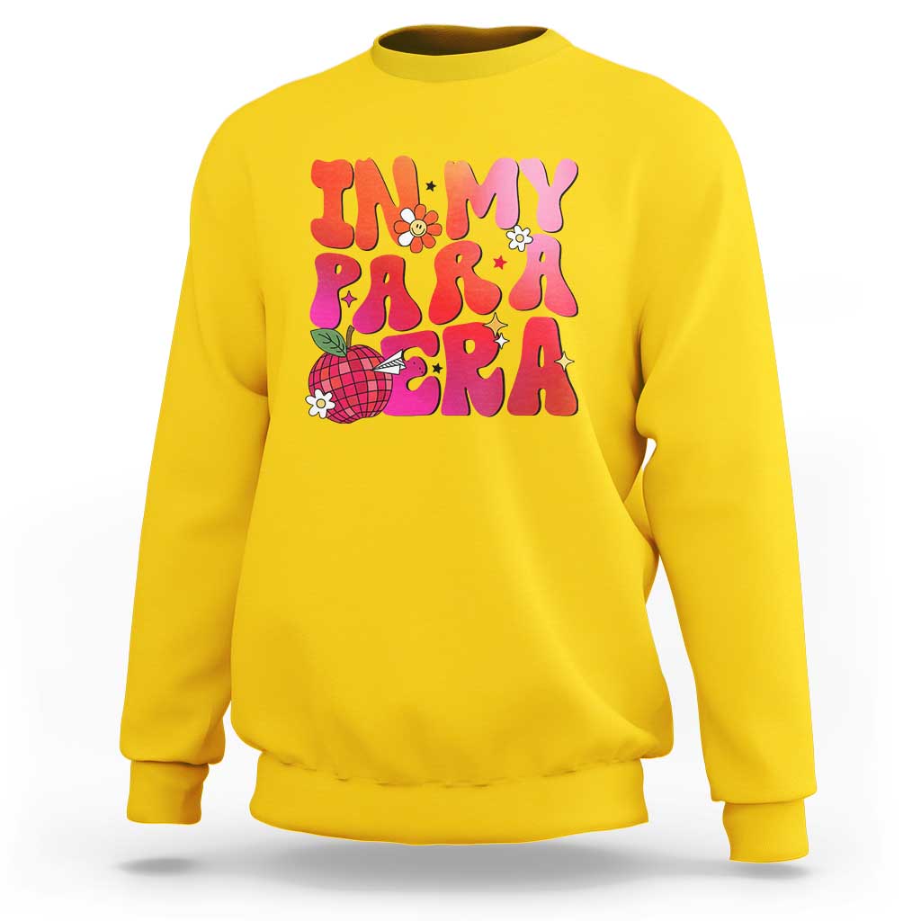 In My Para Era Teacher Sweatshirt Groovy & Funny Back to School Design - Wonder Print Shop