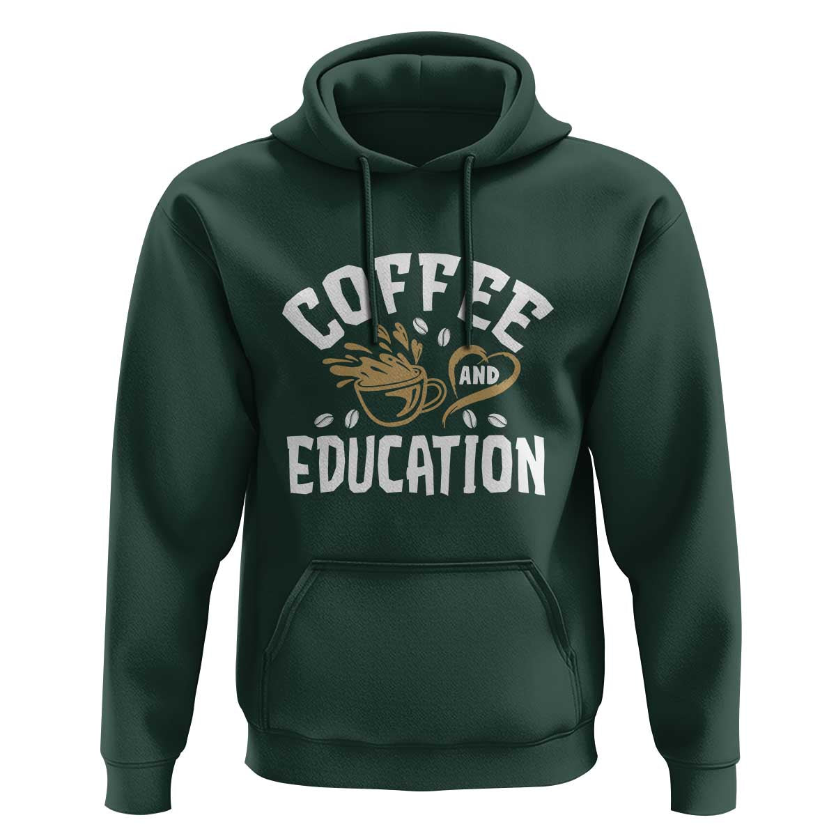 Coffee Lover Teacher Hoodie Caffeinate & Educate Quote Design - Wonder Print Shop