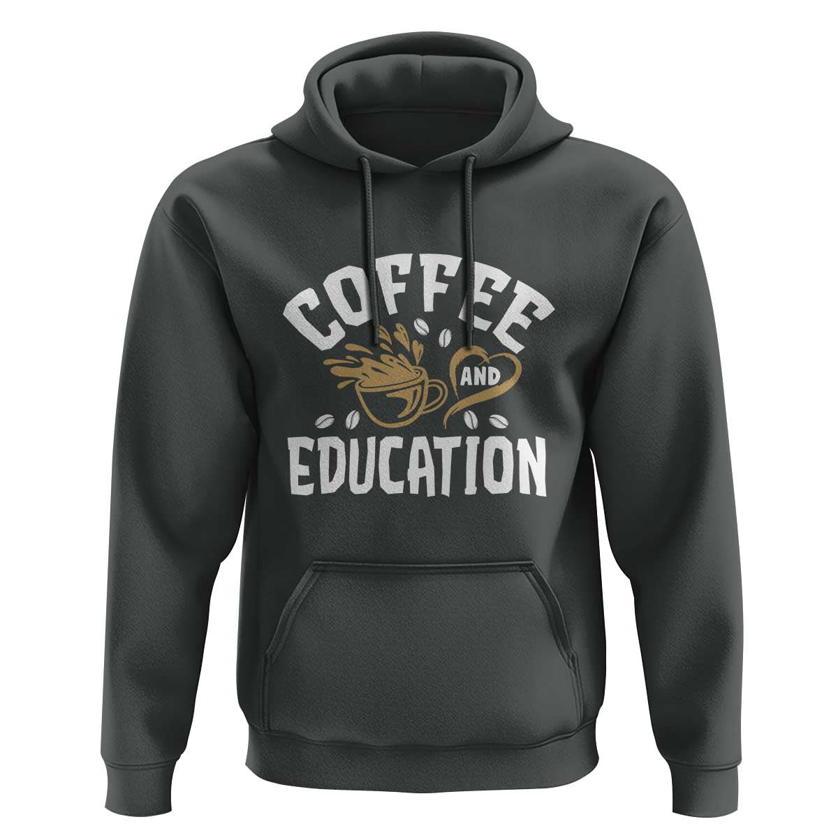 Coffee Lover Teacher Hoodie Caffeinate & Educate Quote Design - Wonder Print Shop