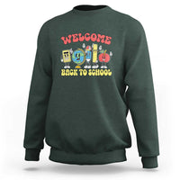Welcome Back to School Sweatshirt Happy First Day for Teachers, Boys, & Girls - Wonder Print Shop