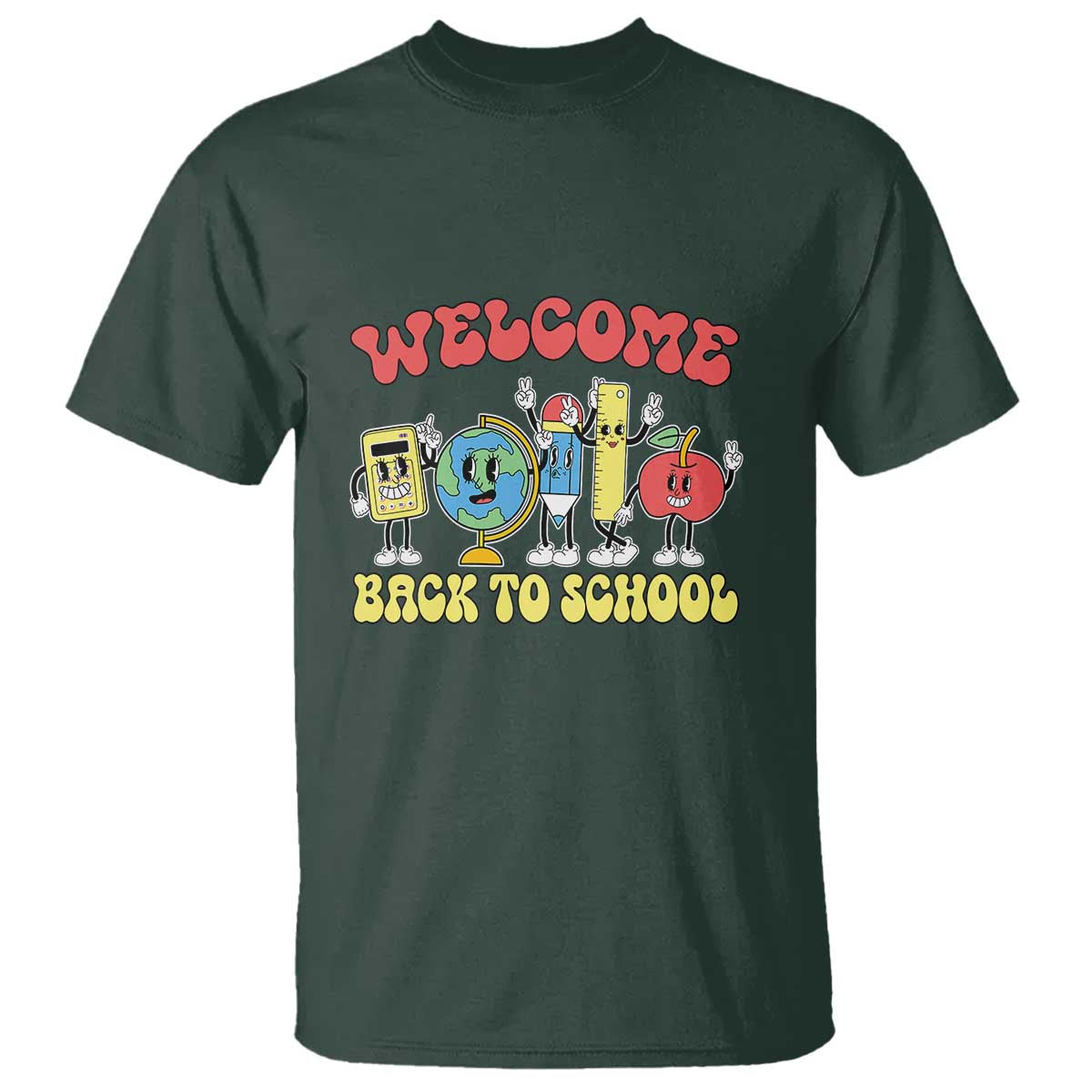 Welcome Back to School T Shirt Happy First Day for Teachers, Boys, & Girls - Wonder Print Shop