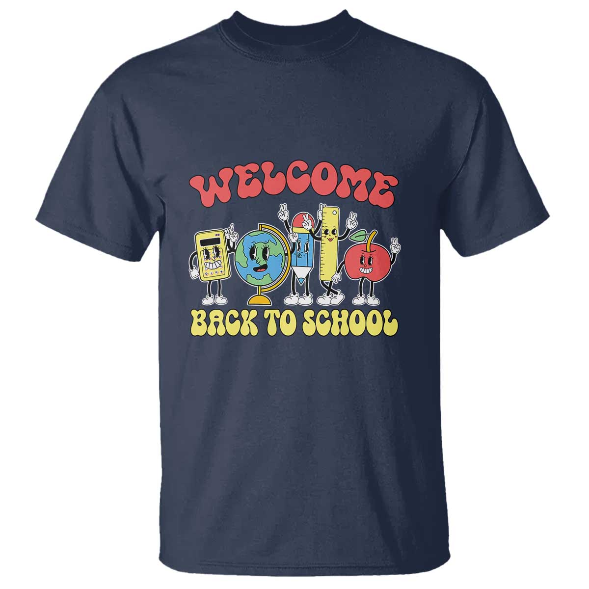 Welcome Back to School T Shirt Happy First Day for Teachers, Boys, & Girls - Wonder Print Shop