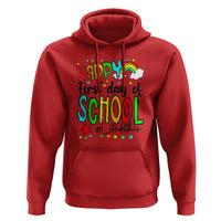 Happy First Day of School Hoodie Perfect for Teachers Back to School - Wonder Print Shop