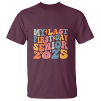 Class of 2025 Senior Tee T Shirt My Last First Day Back to School - Wonder Print Shop
