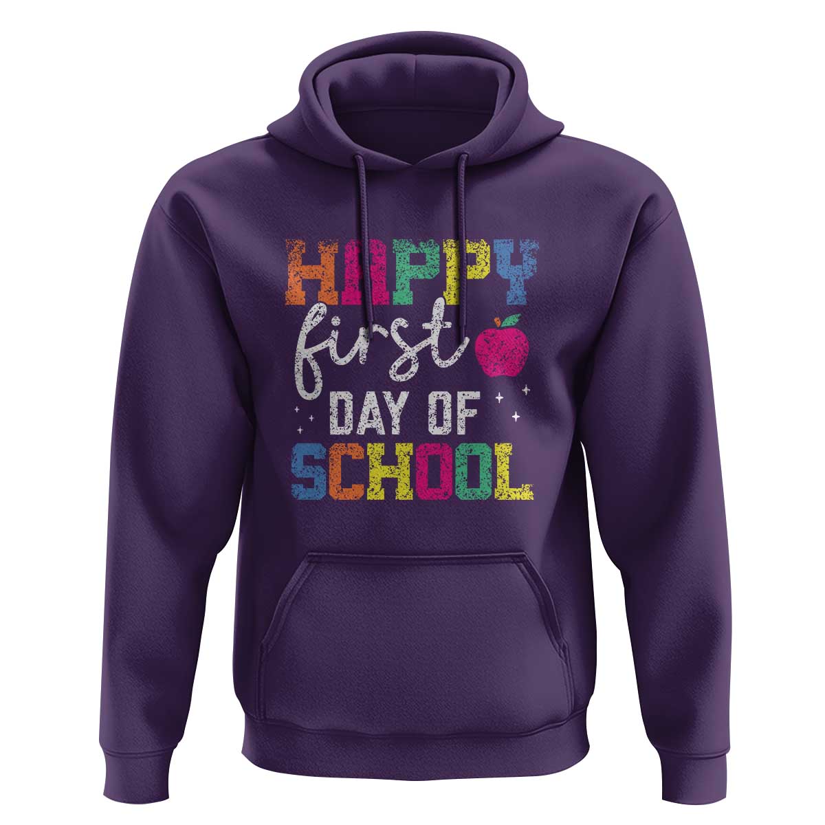 First Day of School Hoodie Happy Design for Teachers & Students - Wonder Print Shop