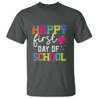 First Day of School T Shirt Happy Design for Teachers & Students - Wonder Print Shop