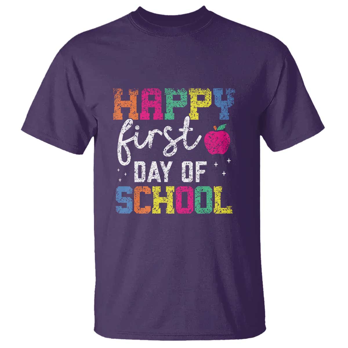 First Day of School T Shirt Happy Design for Teachers & Students - Wonder Print Shop