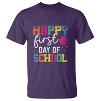First Day of School T Shirt Happy Design for Teachers & Students - Wonder Print Shop