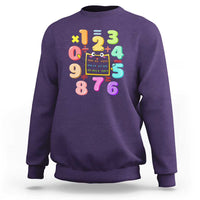 Math Day Cute Calculator & Numbers Back to School Design Sweatshirt Cute Calculator & Numbers Back to School Design - Wonder Print Shop